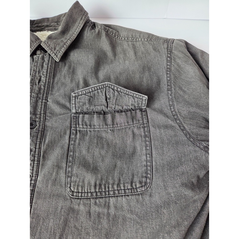 Vintage Northwest Territory Jacket Mens Large Black Heavy Duty Cotton Fur Lining - Picture 7 of 8